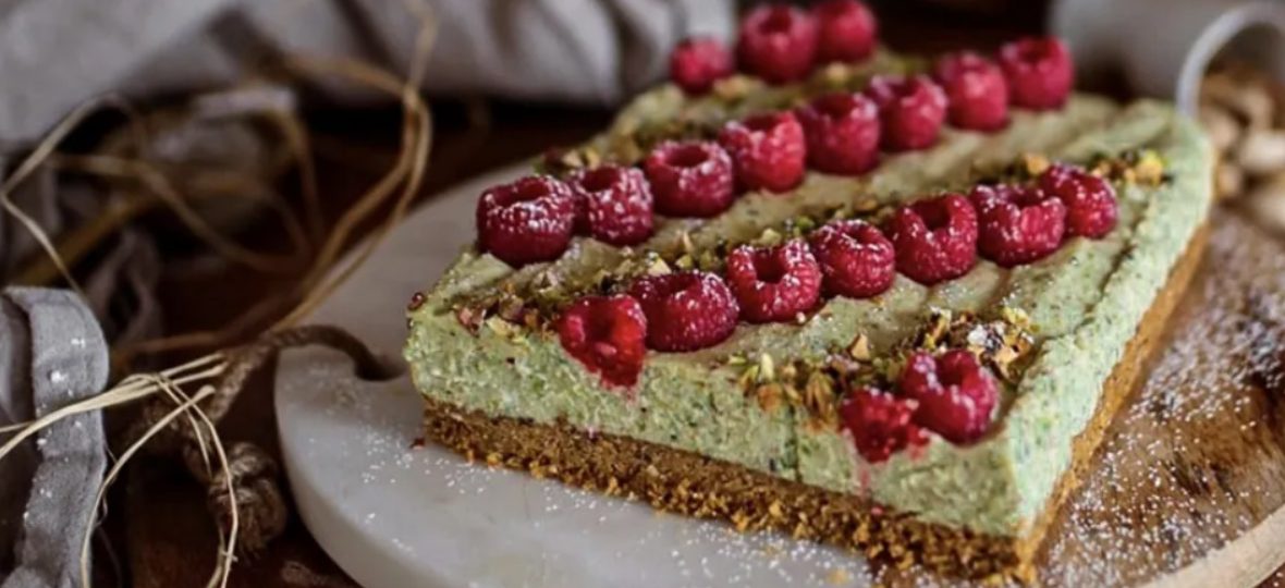 Polish Mazurek with Pistachio Cream
