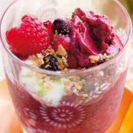 Quick Berry Sorbet with Lime Sprinkle