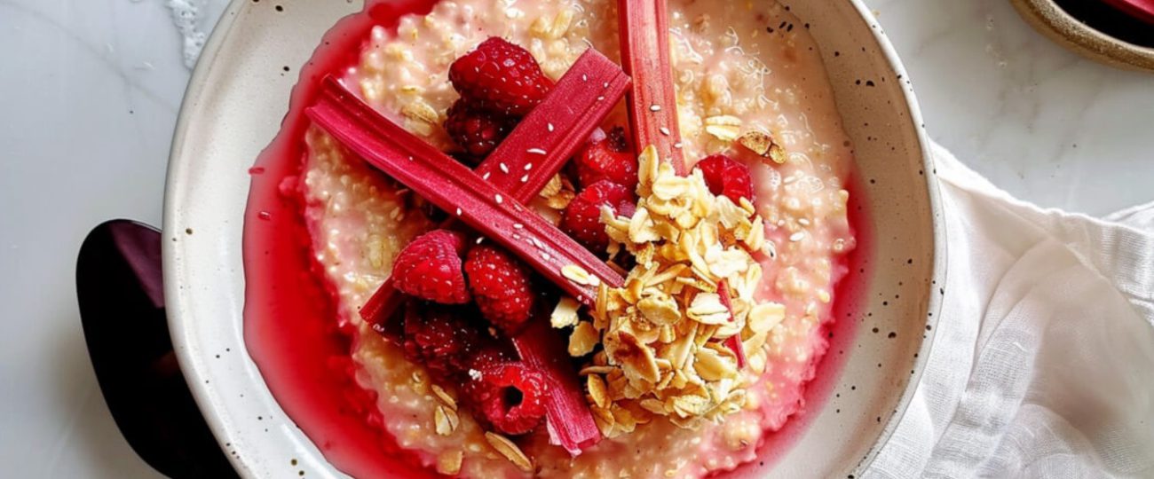 Rhubarb Oatmeal