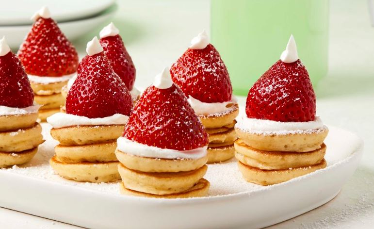 Santa Hat Pancakes