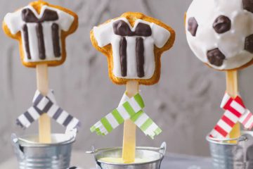 Soccer Ball Cake Pops with Espresso