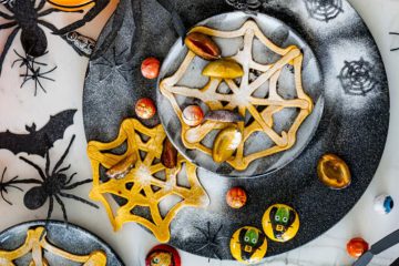 Spiderweb Pumpkin Pancakes