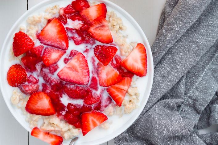 Strawberries and Cream Oatmeal