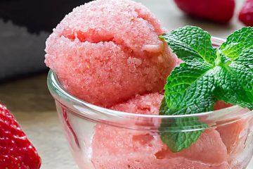Strawberry-Basil Ice Cream