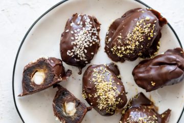 Stuffed Dates in Chocolate