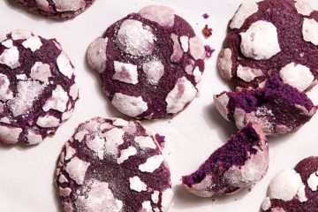 Ube Crinkle Cookies