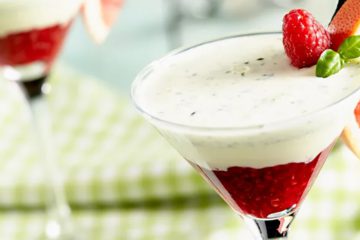 Vanilla-Raspberry Smoothie with Basil