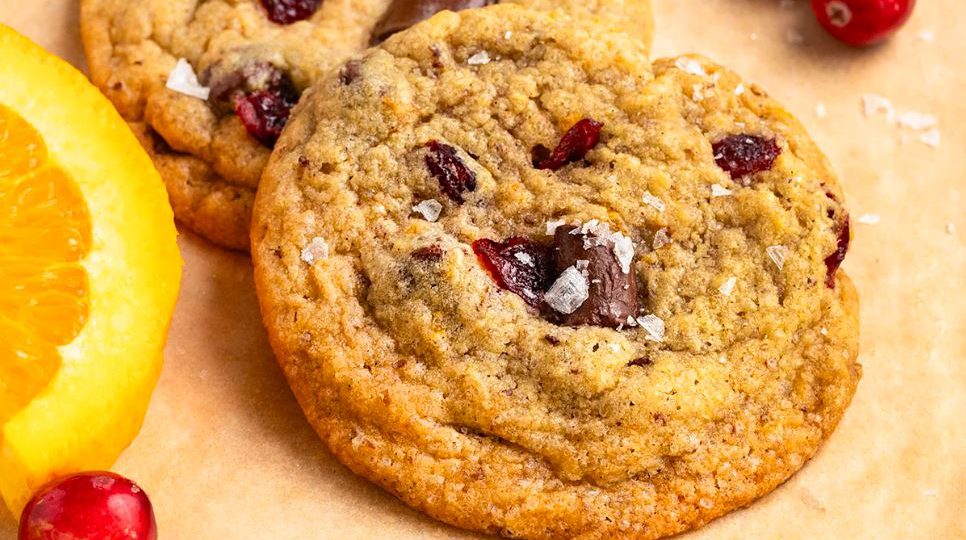 Vegan Cranberry & Orange Cookies Recipe