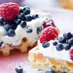 Waffles with Berries and Whipped Cream