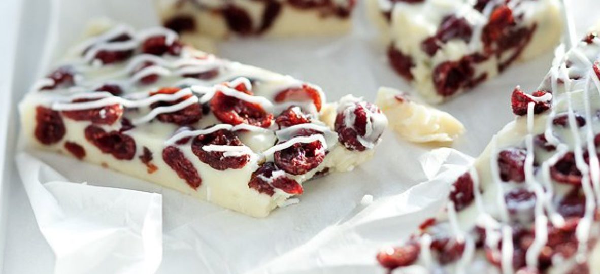 White Chocolate Cranberry Bars