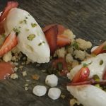 White Chocolate Mousse with Strawberry Jelly