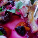 Baked Plum Pancakes with Meringue