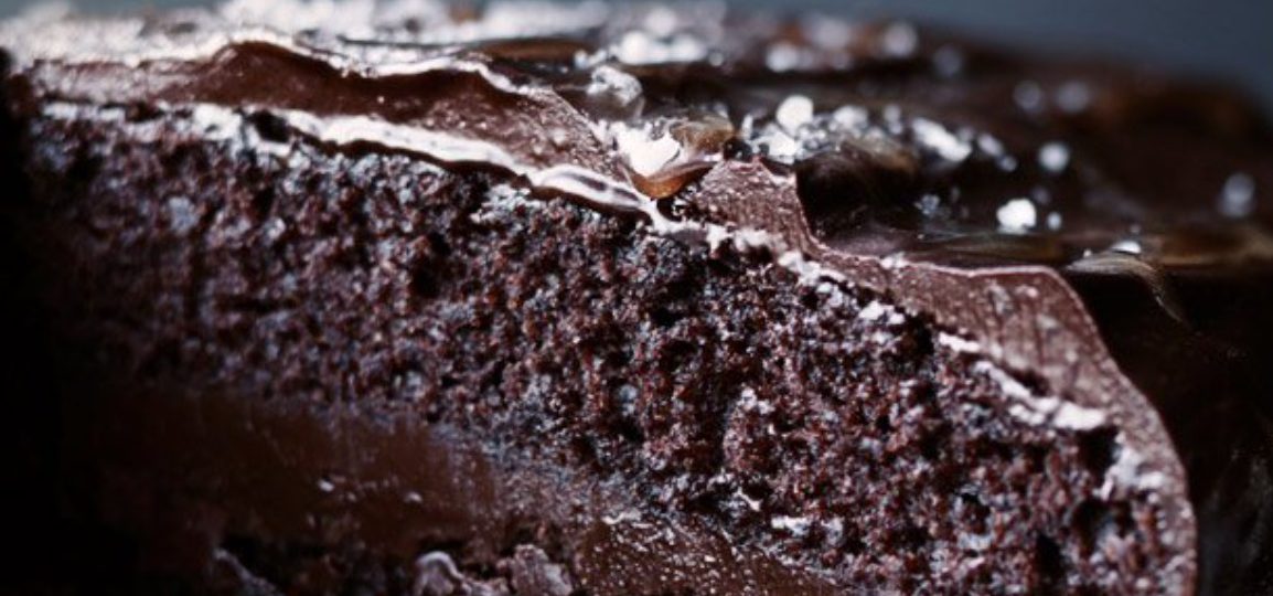 Chocolate cake with salted caramel