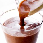 Chocolate coffee banana smoothie
