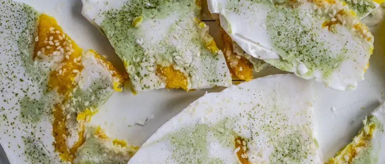 Frozen Bites with Matcha and Mango Flavor