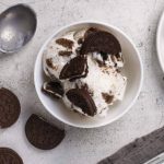 Homemade oreo ice cream
