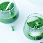 Mint Spinach Mango Smoothie