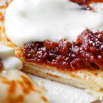 Pancakes with Cheese Filling and Plum Jam